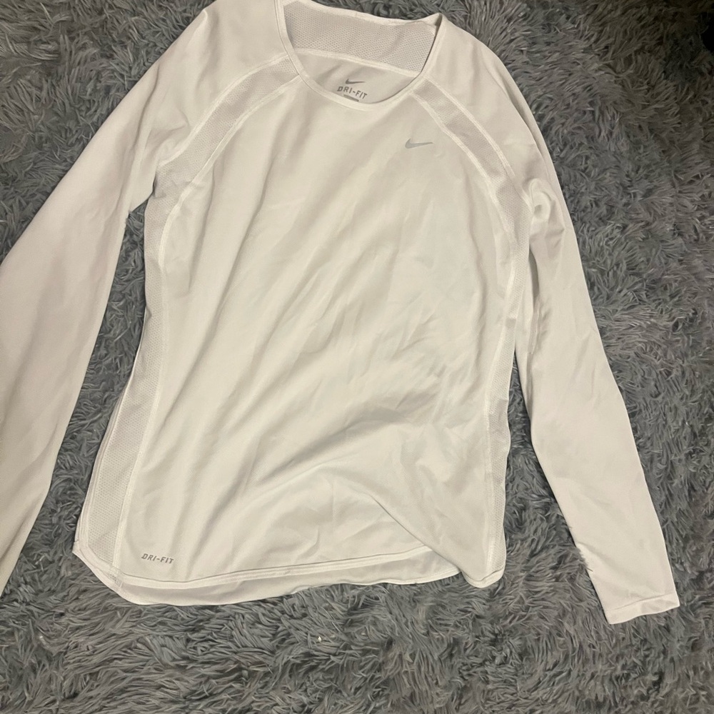 Nike Women's Long Sleeve White Tee